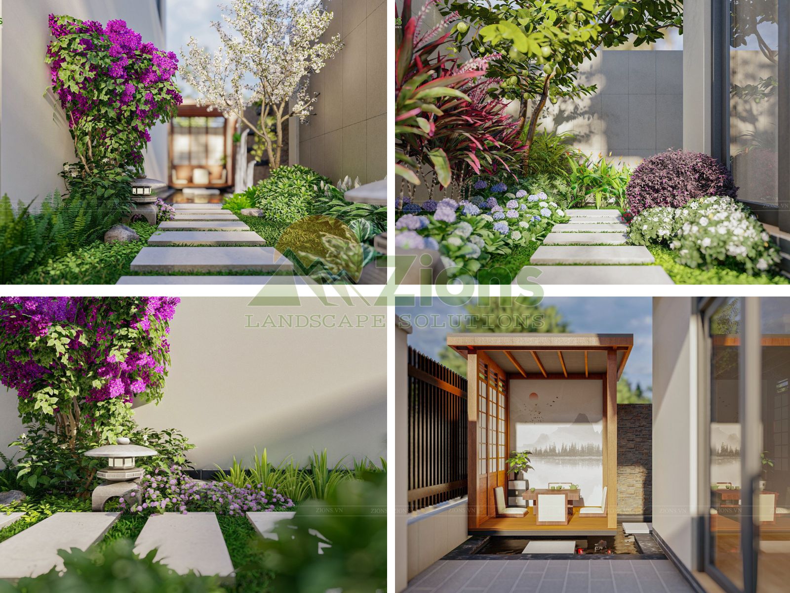 Thiết kế vườn nhiệt đới cho nhà phố
